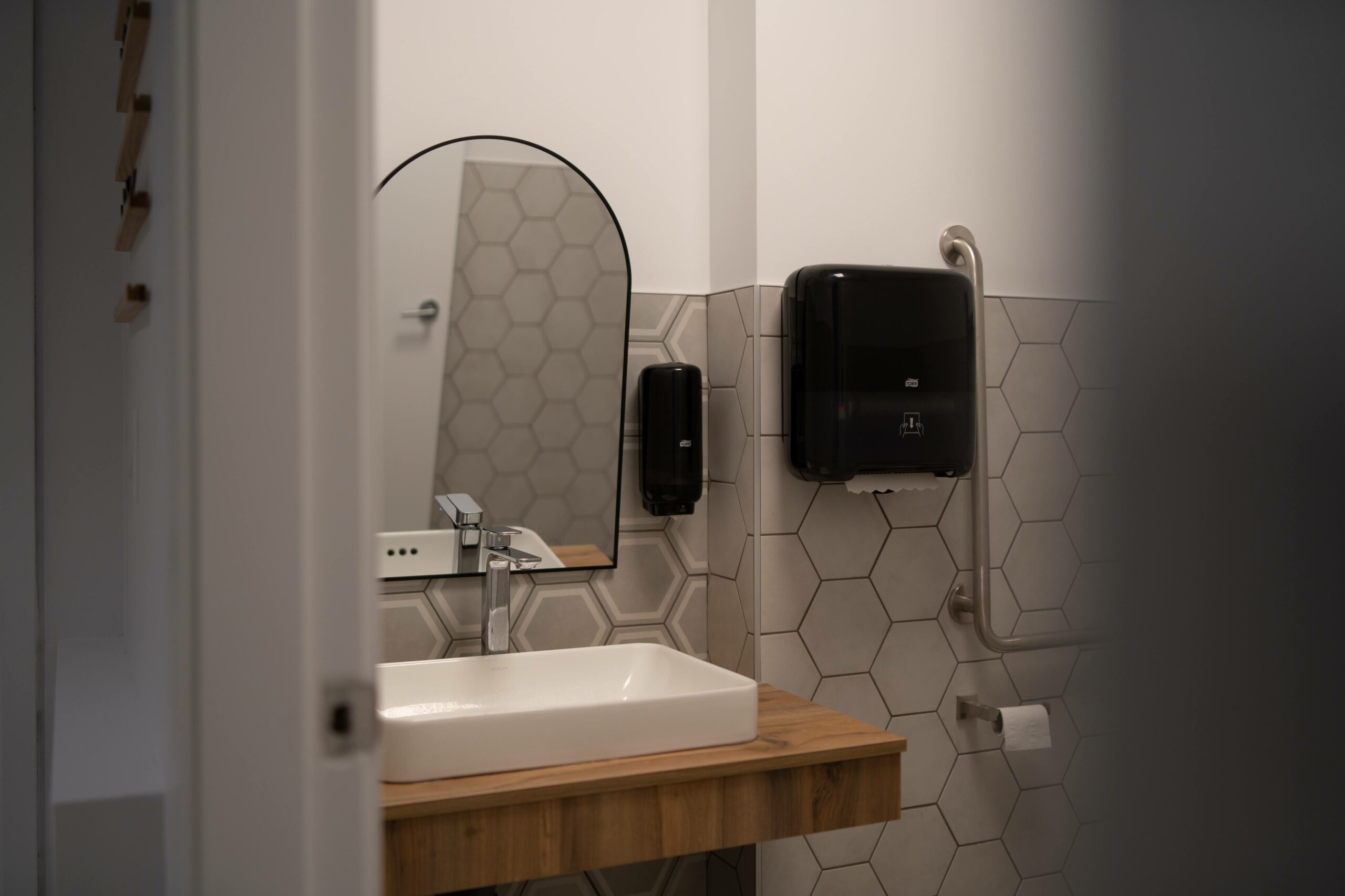 Interior design: elegant living room with fireplace - Ark and Mason - Commercial Interior Design in Vancouver